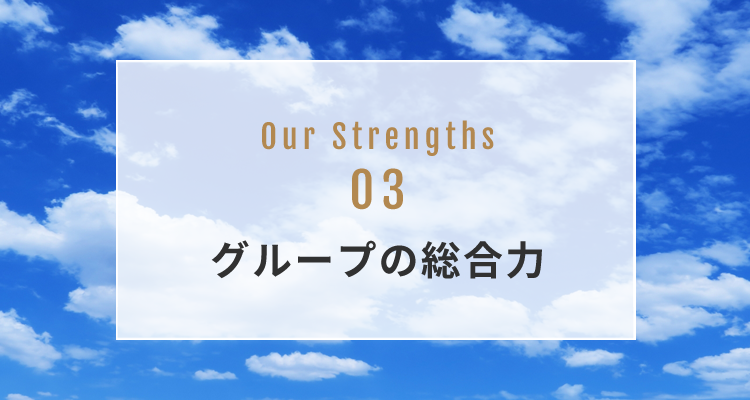 OUR STRENGTH 03 グループの総合力